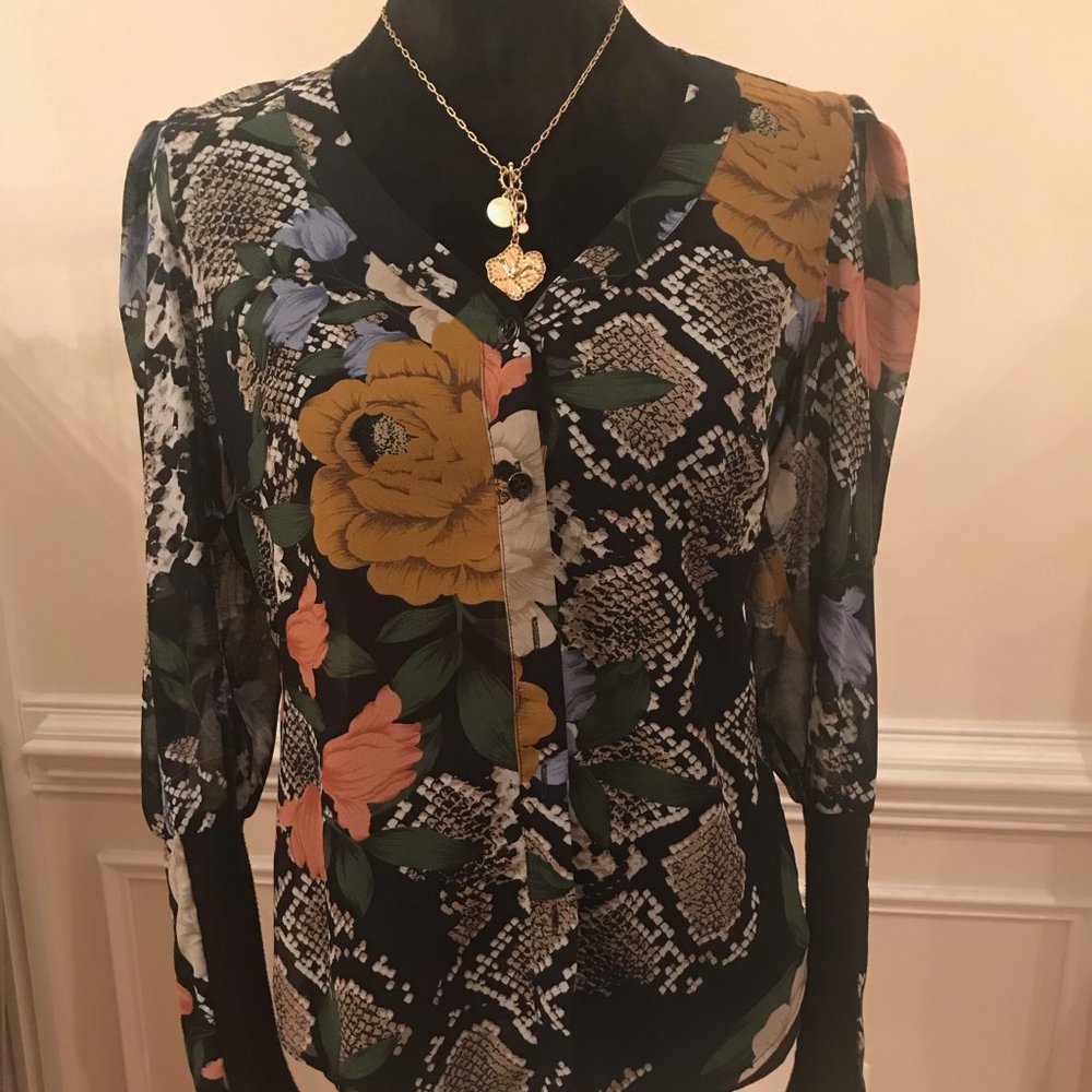 cabi Snake Charmer Blouse